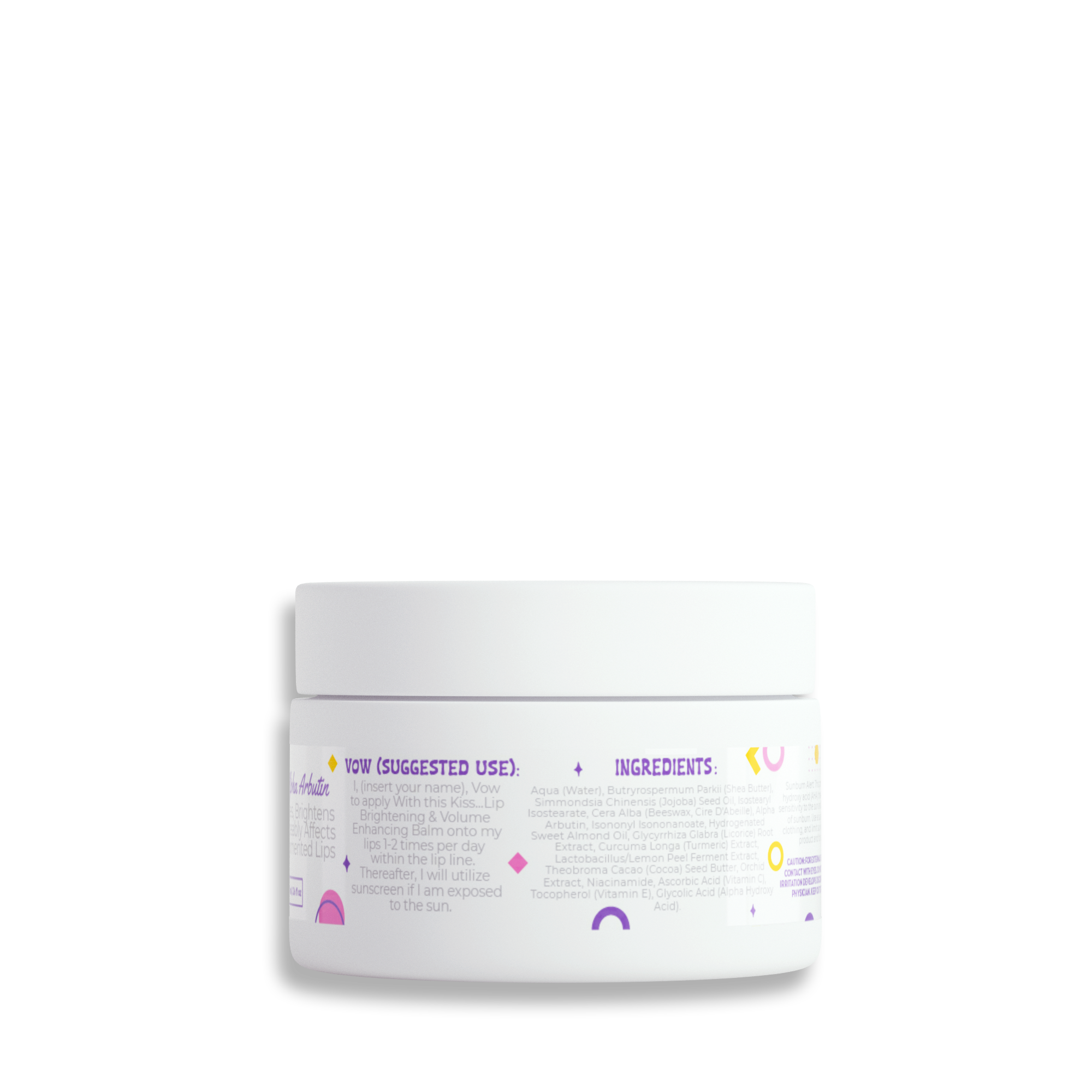 With this Kiss...Lip Brightening & Volume Enhancing Balm